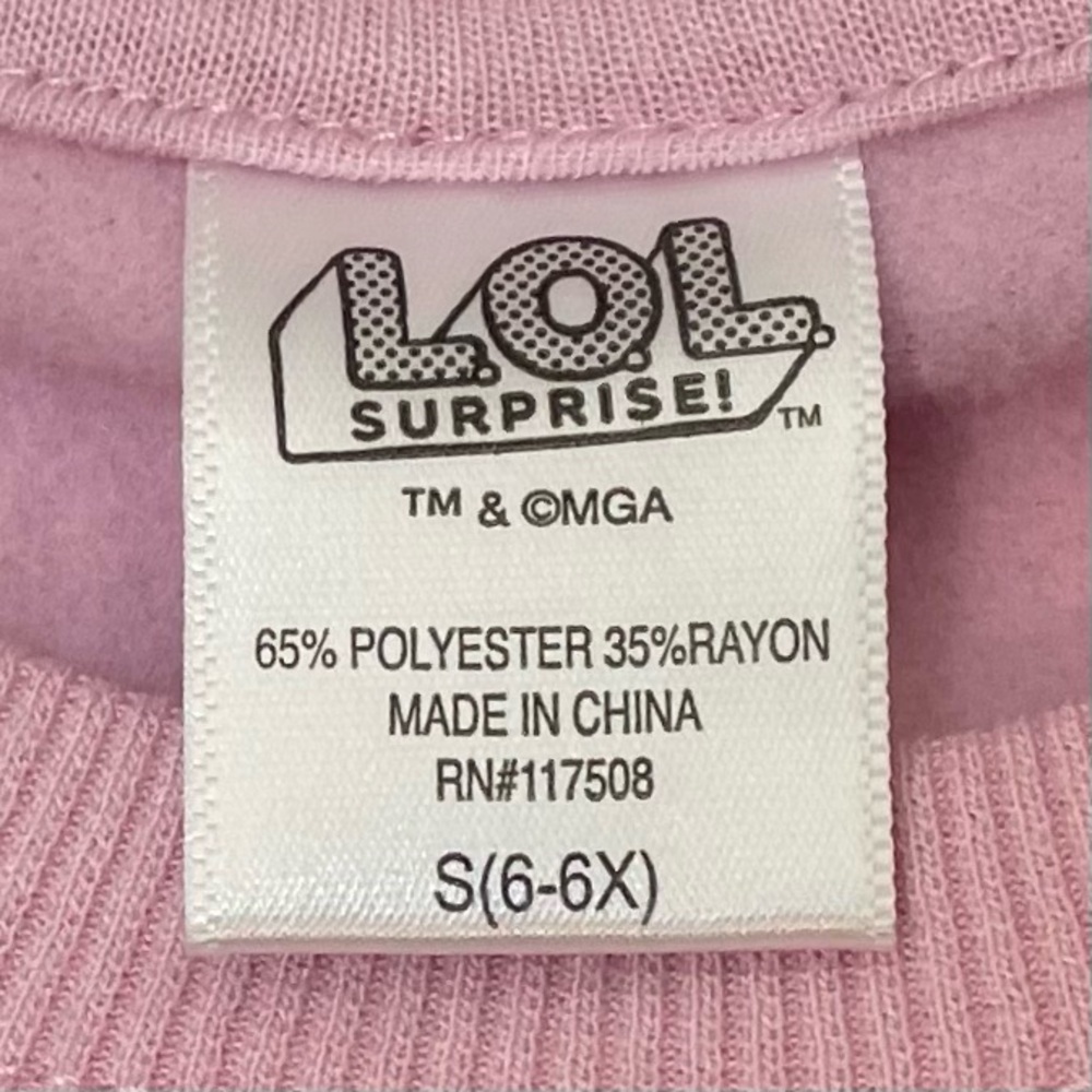 L.O.L. Surprise! Girls' Constellations & Zodiac Signs Pink Sweatshirt-S 6-6X NWT - Picture 4 of 6